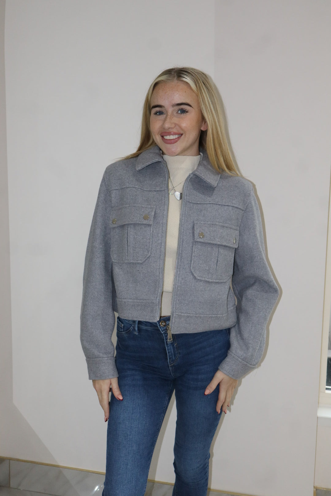 'Dupe' Jacket In Grey