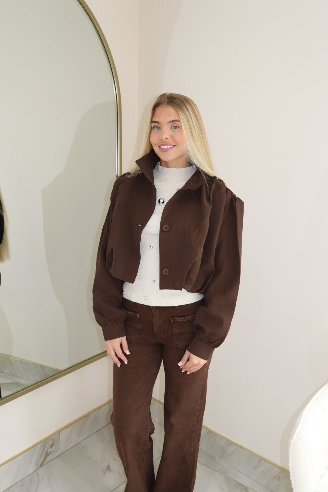 ‘London’ Jacket In Chocolate