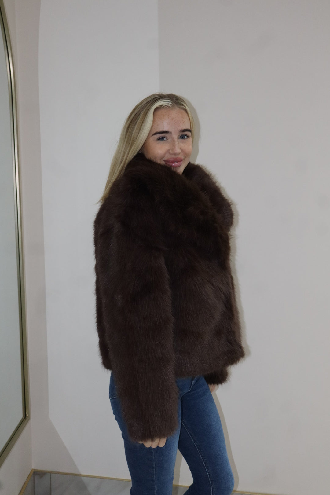 ‘Bear’ Coat In Chocolate