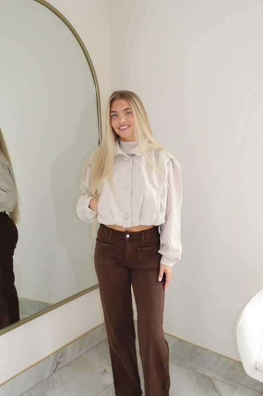 ‘London’ Jacket In Beige