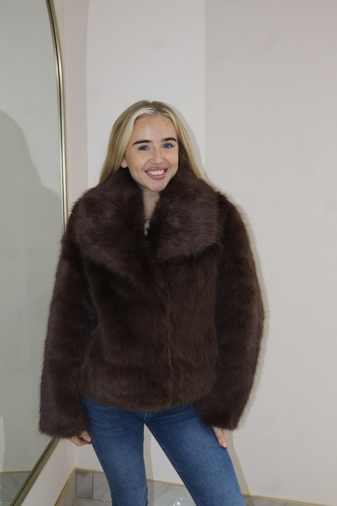 ‘Bear’ Coat In Chocolate