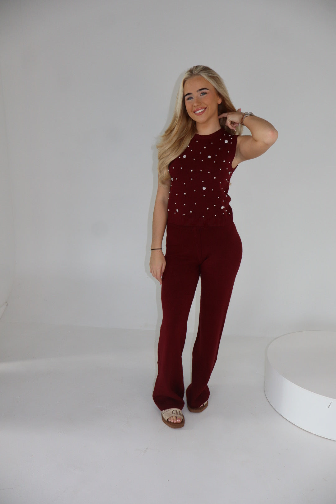 'Charm' set In Cherry