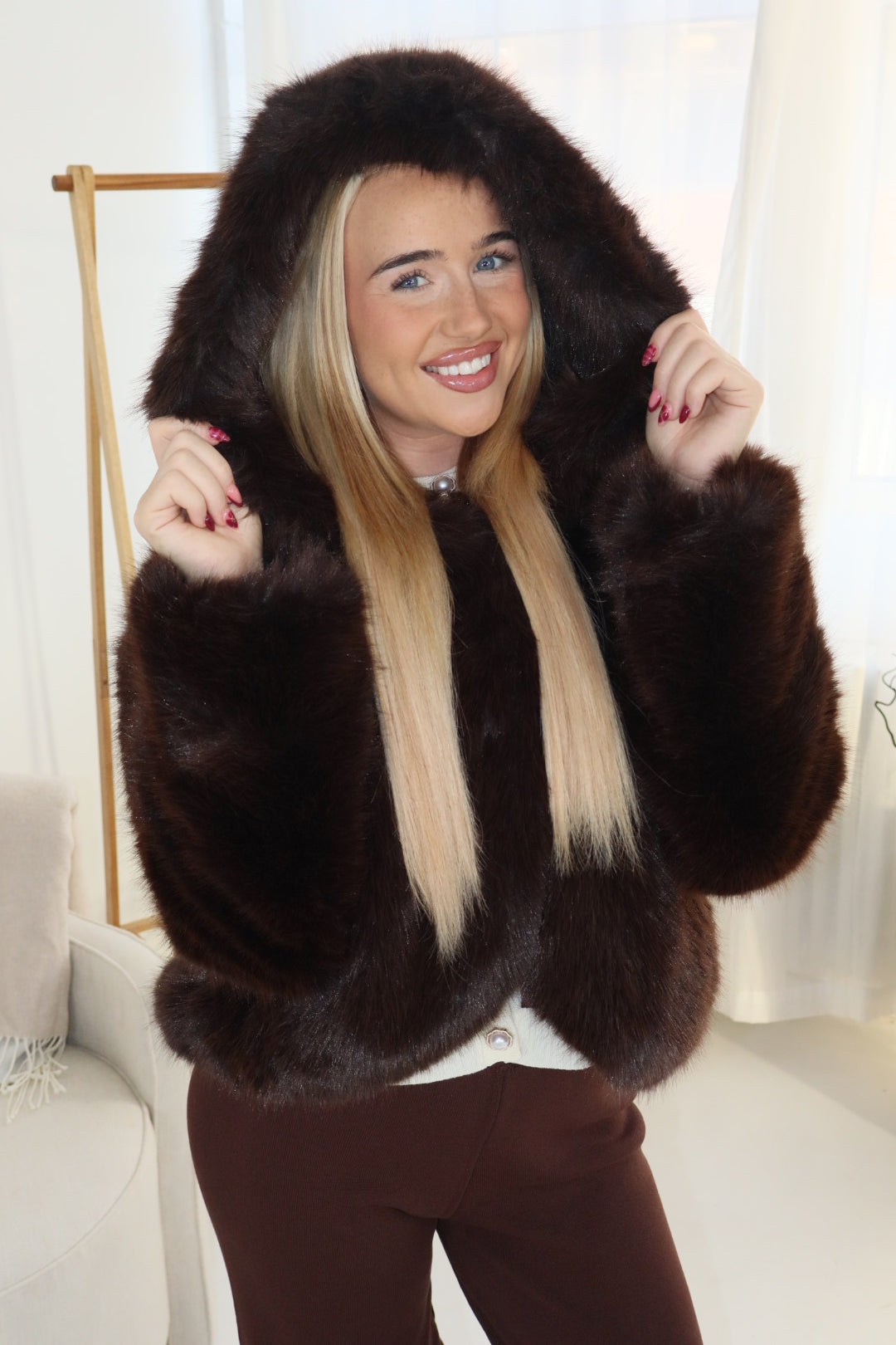 "Winter" Coat In Chocolate