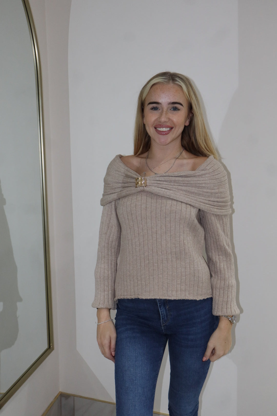 'Cosy' Jumper In Taupe
