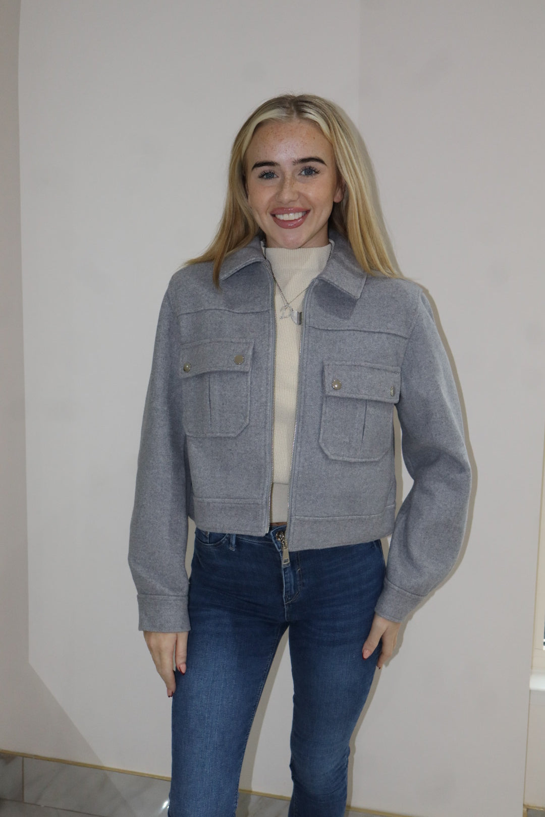 'Dupe' Jacket In Grey